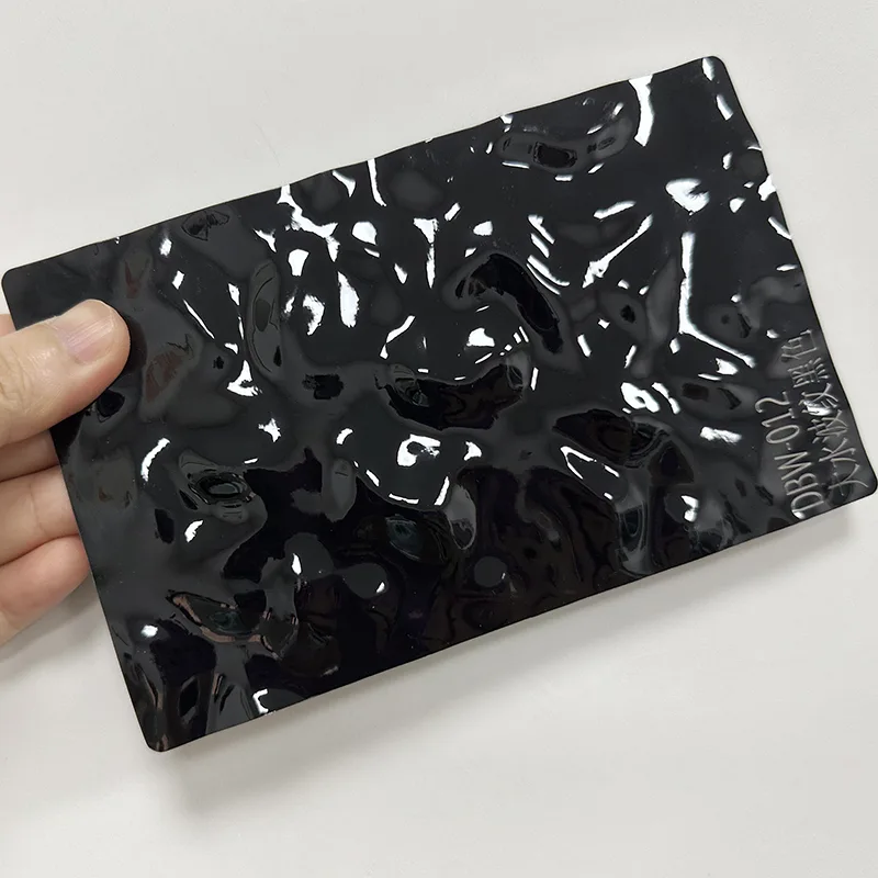 PET Ur Ripple Karbono kristalezko horma-panela